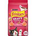 Purina Friskies Dry Cat Food Gravy Swirl'd With Flavors of Chicken, Salmon and Gravy - 3.15 lb. Bag, March 2026