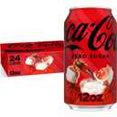 Coke Zero Sugar Cola Soda, 12 oz, 24 Pack (Package May Vary) Best Before Aug. 11, 2025