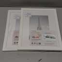 8x10 Picture Frame 2 Pcs in 1 set Frame can Display 5x7 Picture with Mat or 8x10 Without Mat on the Wall or Table