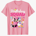 Disney Jr. Minnie Mouse "Birthday Squad" Birthday Party T-Shirt L