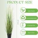 Jexine 2 Pcs 4 ft Tall Artificial Grass Plant Potted Artificial Greenery Floor Plants Faux Pampas Grass Tall in Pot for Housewarming Gift House Garden Bathroom Lobby Outdoor Decoration