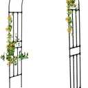 Garden Arch Trellis - Length: 59in, Height: 94.5in Garden Trellis for Climbing Plants Outdoor - Garden Arch for Lawn, Party, Ceremony Wedding Decoration