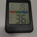 Digital Thermometer Hygrometer, Indoor Wall Thermometer, Indoor Humidity Temperature Monitor with Max&Min Records Backlit for 10S for Greenhouse, Home and Office Measuring Devices