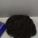 Yargel Hair Short Afro Kinky Curly Drawstring Ponytail Extension For Black Women Synthetic Afro Puff Ponytail Bun With Clips (Natural Black)