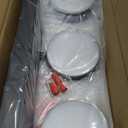 FILIMITIY Modern Bathroom Vanity Light Fixtures,4-Light Matte Black Bathroom Wall Lighting Fixtures Over Mirror, Dimmable 5CCT LED Vanity Lights with Acrylic Shades