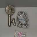 SR SUN RISE Filtered Shower Head with Handheld High Pressure 9 Spray Mode Showerhead Detachable Shower Head Water Softener Filters Beads for Hard Water Remove Chlorine 4 Filters Brushed Nickel