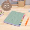 3 x Rileys Academic Planner 2025-2026, Daily, Weekly & Monthly Planner, July 2025 - June 2026, Student Notes Pages, Twin-Wire Binding, Weekly Agenda for School & Work (8 x 6-Inches, Green, Deco)