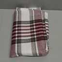 CARRIE HOME Red Christmas Tartan Plaid Pillow Covers 18x18 Set of 2 Farmhouse Buffalo Plaid Red Striped Throw Pillow Cover for Living Room Couch Sofa