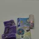 170pcs Birthday Party Supplies Plates Napkins Tablecloth Girls Birthday Decorations Paper Cup Disposable Table Cover Fans Party Decor Severs 24 Guest (Purple)