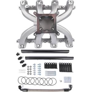 300-137 GM LS1/LS2/LS6 Cathedral Port Single Plane EFI Intake Manifold with Fuel Rails Replacement for GM GEN III GEN IV LS engines with LS1/LS2/LS6 cathedral port cylinder heads 1997-2019