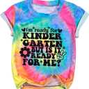 First Day of Kindergarten Shirt Toddler First Day of School Tee Boy Girls I'm Ready for Kindergarten Tops