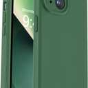 Vooii Compatible with iPhone 13 Case, Liquid Silicone Upgrade [Camera Protection] [Soft Anti-Scratch Microfiber Lining] Shockproof Phone Case for iPhone 13 6.1 inch - Green
