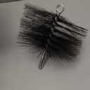 Stanbroil 8 Inch Round Steel Chimney Cleaning Brush with 1/4" NPT Fitting for Masonry Chimney Flue, Works with Most Chimney Rod Sets