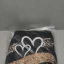 SweatyRocks Women's Cute Hoodies Long Sleeve Leopard Heart Graphic Sweatshirt Pullover Tops Fall Outfits (X-Large, Black)