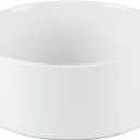 Non-Slip Ceramic Dog Food Bowl - Protects Large Dog's Cervical Spine (8in Single Bowl, White)