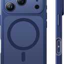 TAURI for iPhone 17 Pro Max Case, Compatible with MagSafe, (Full Camera Protection) Camera Control Cover Solid-Color Matte Magnetic Phone Case for 17 Pro Max, Blue