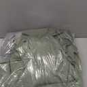 Olive Green Linen 100% Blackout Curtains for Bedroom 102 Inches Long Linen Textured Back Tab Room Darkening Soundproof Heat Blocking Patio Door Nursery Window Curtains 2 Panels 52x102