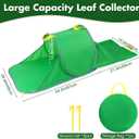 Leaf Collector with Extension Lawn Bags,Portable Pop Up Leaf Bag,Thickened Leafs Scoops,Reusable Yard Garden Bags for Leaves and Trash (2 Pack)