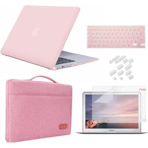 iCasso Compatible with MacBook 12 Inch Case Bundle 5 in 1,iCasso Ultra Slim Plastic Hard Cover with Sleeve,Screen Protector,Keyboard Cover & Dust Plug for MacBook 12'' Model A1534 - Rose Quartz iCasso Compatible with MacBook 12 Inch Case Bundle 5 in 1,iCasso Ultra Slim Plastic Hard Cover with Sleeve,Screen Protector,Keyboard Cover & Dust Plug for MacBook 12'' Model A1534 - Rose Quartz