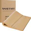 SMARTAKE 200 Pcs Parchment Paper Baking Sheets, 13x18 Inches Non-Stick Precut Baking Parchment, for Baking Grilling Steaming Bread Cup Cake Cookie and More (Unbleached)