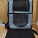 Apollo Walker Dog & Cat Carrier Backpack for 4-15lb Pets - Ventilated Safe Design with Padded Back Support, Breathable Mesh Pet Backpack for Hiking, Travel, Outdoor (Blue)