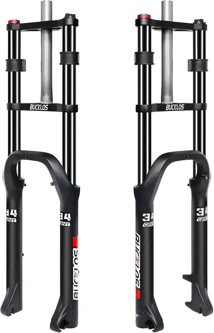 BUCKLOS 26x4.0 Fat Tire Ebike Oil Front Suspension Fork, 9x135mm QR