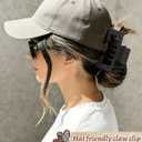 Hat-Friendly Claw Clips for Baseball Caps - 4 Pcs Trucker Hat Hair Clips for Women, Claw Clips for Thick Hair Hat Hairstyles, Gifts Hair Accessories