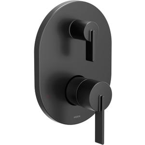 Moen UT3331BL CIA M-Core 3-Series 2-Handle Shower Trim with Integrated Transfer, Valve Required, Matte Black