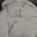 Ultra Soft Twin Size Mattress Topper - Viscose Made from Bamboo Pillow Top Mattress Pad for Back Pain Relief - Naturally Cooling for Hot Sleepers, Green