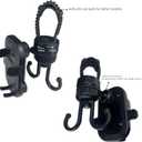Ezkindheit 2-in-1 Hook & Phone Holder - Universal for Strollers, Bikes - 360° Rotation, Non-Slip Design, Hands-Free Stroller Accessories for Parents.