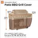 Classic Accessories Veranda's Best Waterproof BBQ Grill Cover, 72 x 32 x 51 Inch