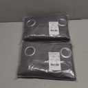 NICETOWN Grey Kitchen Blackout Short Curtain Panels for Bedroom, 45 Inch Long Thermal Insulated Grommet Top Blackout Draperies and Drapes (2 Panels, W42 x L45 -Inch, Grey), Set of 2