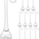 M METERXITY 12-Pack Crystal Raindrop Prisms, 78mm Replacement Chandelier Teardrop Icicle Drops Hanging Pendant for Lamp/Garden/DIY Decoration, Crystal Suncatcher [Clear]