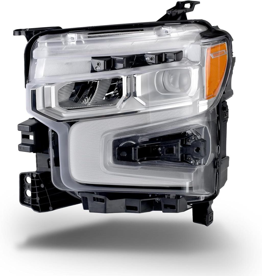 Headlights Assembly LED Compatible with Chevy Silverado 1500 2022 2023 2024, Headlamp Left Driver Side Replacement 87828581