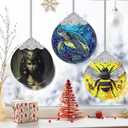 3" Stained Glass Sea Turtle Ornament, Christmas Ornament, Christmas Ornaments for Tree, Heirloom Keepsake, Gift Exchange, Gift Idea, Bauble Present