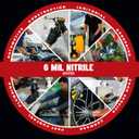 Heavy Duty 6 Mil Black Nitrile Gloves - Disposable, Latex & Powder Free | Mechanic, Food Prep & Tattoo | Rubber Gloves for Cooking, Cleaning & Household | Pack of (100) (M)