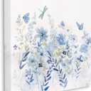 Stupell Industries 'Delicate Blue Floral Garden'| Canvas Art, 30"L x 30"W