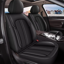 Seat Covers Fit for Ford Edge 2007-2023 2024 2025: 5 Seats Full Set Faux Leather Car Seat Covers Waterproof Automotive Seat Cushion Protector (2 Row 5 Seats, Black)