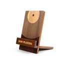 Sonny & Sloane Now Playing Vinyl Record Stand: Classic Brown Wood Record Holder - Vinyl Accessories for LP enthusiasts - Home Desk Decor for Music Lovers