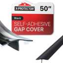 Silicone Stove Gap Cover X-Protector  50 x 2" Guard Between Stove and Counter  Self-Adhesive Premium Counter Gap Filler  Heat Resistant Oven Counter Gap Protector  Silicone Stove Top Spill Guard (Wide (50" x 2"))