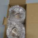 Youngever 2 Pack 15 Ounce Clear Plastic Apothecary Jars, Qtip Holder, Cotton Swab Holder, Bathroom Vanity Organizer for Cotton Balls, Cotton Swab, Qtips