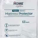 Zippered Waterproof Mattress Protector  6-Sided Encasement, Bed Bug & Dust Mite Proof, 12 Deep Cover for Full Protection (Queen)
