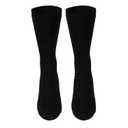 NuVein 8-15 mmHg Medical Compression Socks, Mid Calf Crew Length, Padded Cushion Foot, Black, X-Small