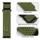 TStrap Compatible with Apple Watch Band for Men - Green Nylon iwatch 49mm 46mm 45mm 44mm 42mm Sport Bands - Military Athletic Strap Correas for Ultra 1/2 Series 10 9 8 7 6 5 4 3 2 1 SE