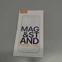 QTlier for iPhone 16 Case, 360 Rotatable Ring Stand, Raised Camera Frame, Shockproof Case Compatible with MagSafe, Case for iPhone 16, Translucent Avocado Green