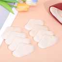 6 Pairs Heel Grippers for Loose Shoe Heels Cushion Pad Heel Pads for Shoes Men Soft Boot Shoe Too Big Men Women Heels Slipping Beige