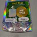 Nush Nush Iridescent Gift Bags Medium Size - Set of 12 Reusable Holographic Gift Bags with Handles - Goodie Bag for Birthdays, Bachelorette, Weddings, Holidays, Valentines, Events - 8"W x 4"D x 10"H
