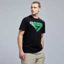 GAME 7 Men's Short Sleeve Lightweight Graphic Logo Crew Neck Cotton T-Shirt, L, Black
