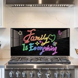 fzxwyishu Tree of Life, Tempered Glass Backsplash For Kitchen Behind Stove, Easy to Clean Kitchen Sink Cover Splash Guard, Home Kitchen Décor (A, 3009)