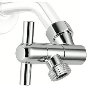 LUOGULIANG All Metal Adjustable Shower Head Extension Adapter, 360° Swivel Stainless Steel Showerhead Adapter for Fixed and Rain Showerhead, Chrome